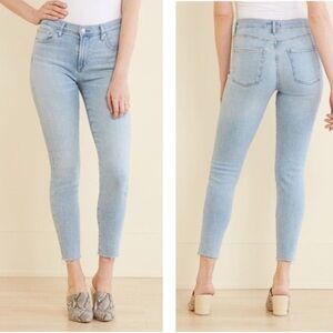 Agolde Sophie Raw Hem High Rise Crop Jeans 26